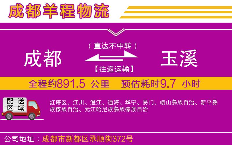 成都到玉溪貨運(yùn)