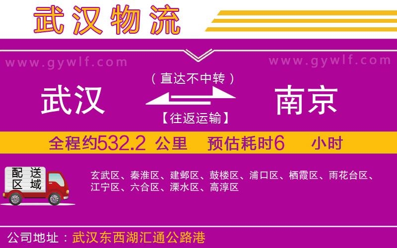 武漢到南京物流公司