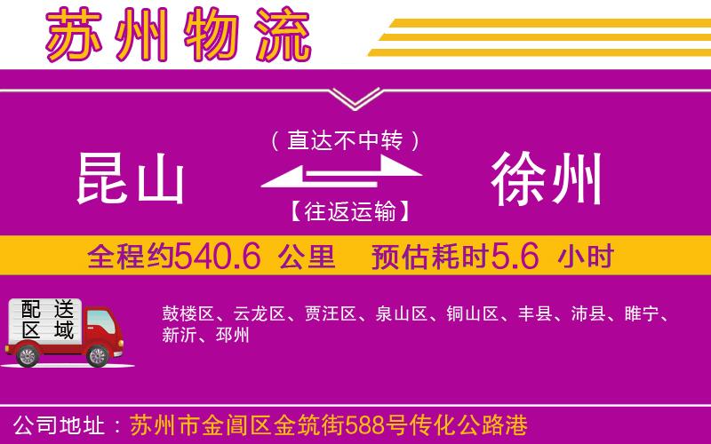 昆山到徐州物流公司