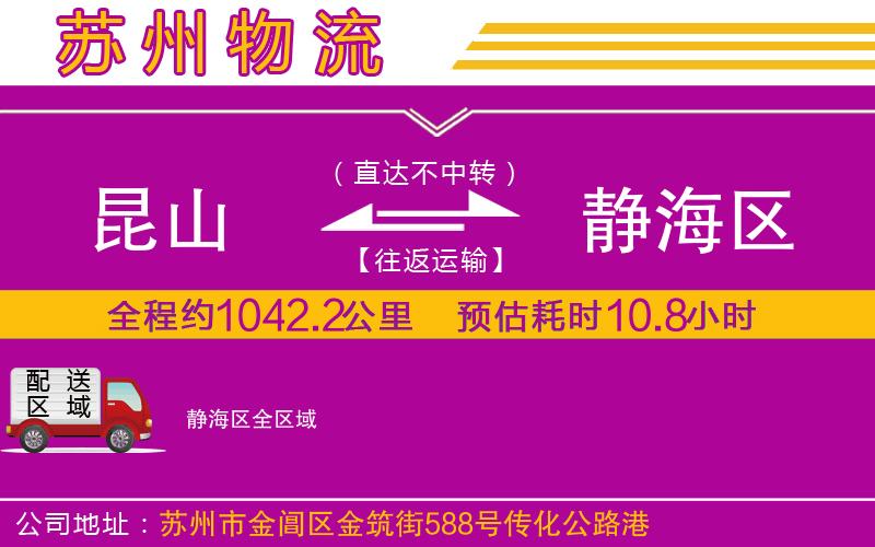 昆山到靜海區(qū)物流公司