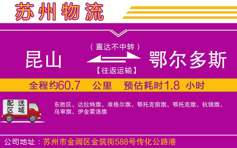 昆山到鄂爾多斯物流公司