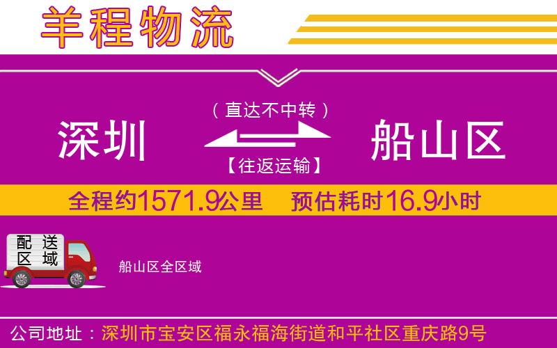 深圳到船山區(qū)物流專(zhuān)線(xiàn)