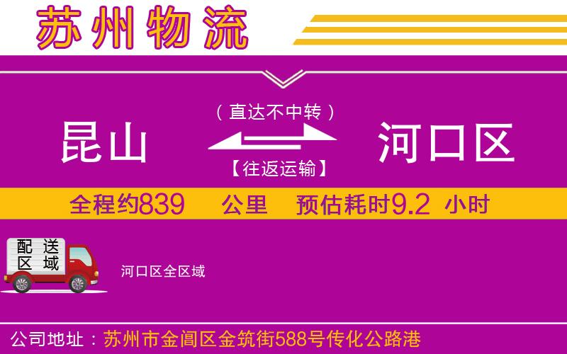 昆山到河口區(qū)物流公司