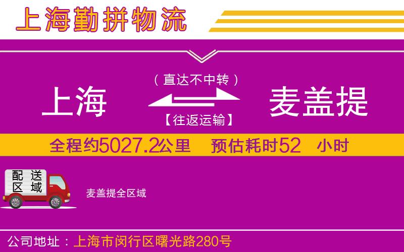 上海到麥蓋提物流公司