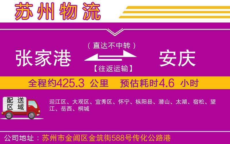 張家港到安慶物流公司