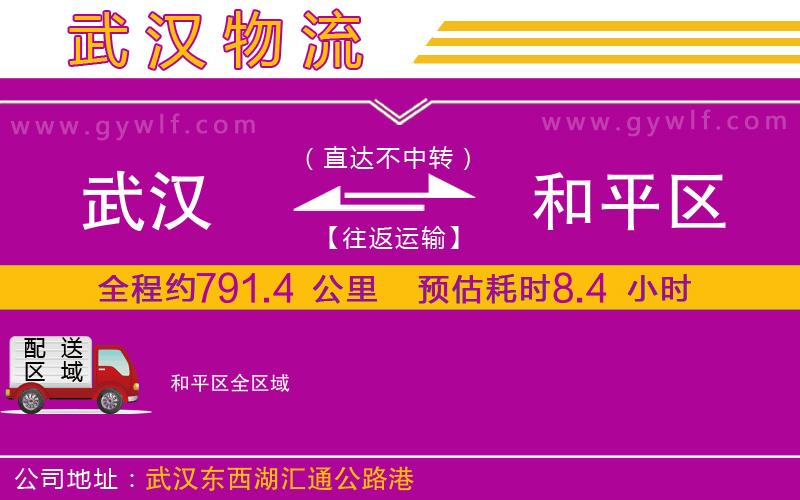 武漢到和平區(qū)物流公司