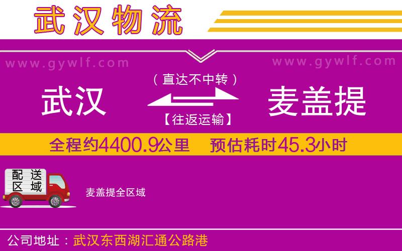 武漢到麥蓋提物流專(zhuān)線