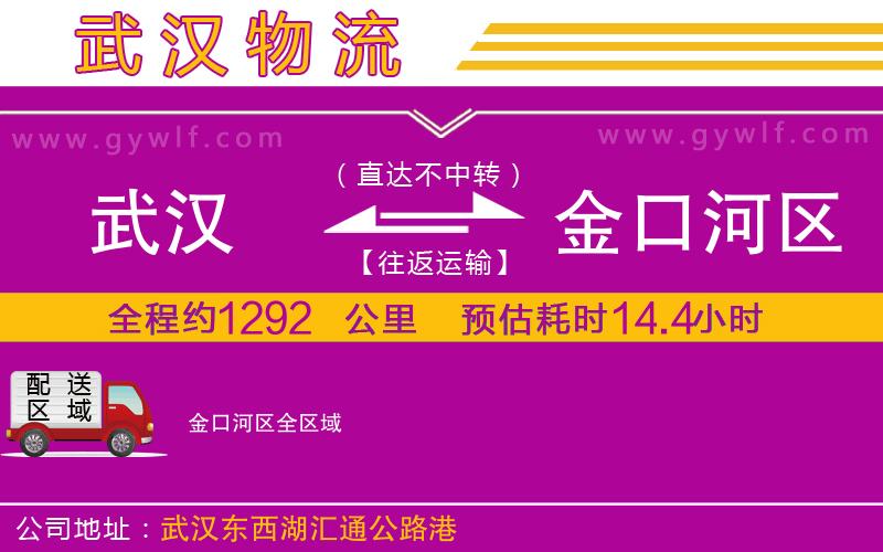 武漢到金口河區(qū)物流專線