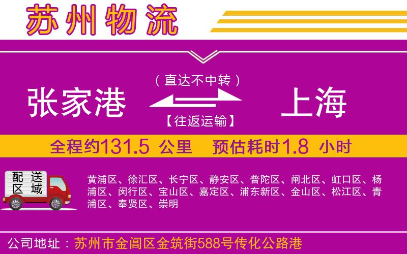 張家港到上海物流公司
