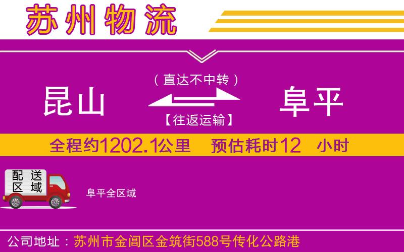 昆山到阜平物流公司