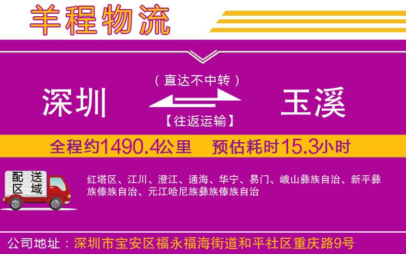 深圳到玉溪物流專(zhuān)線(xiàn)