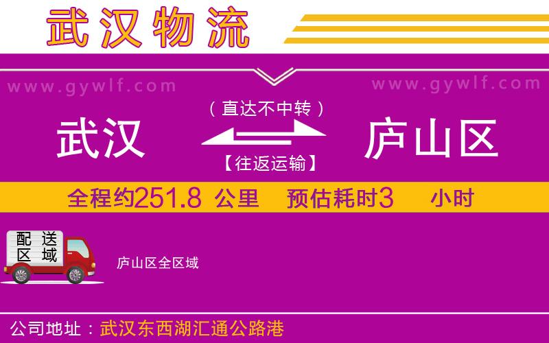 武漢到廬山區(qū)貨運公司
