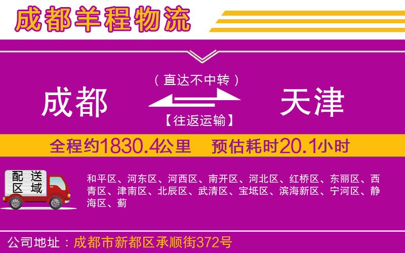 成都至天津?qū)＞€