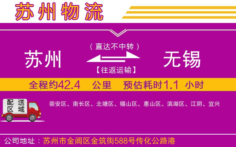 蘇州到無錫物流公司