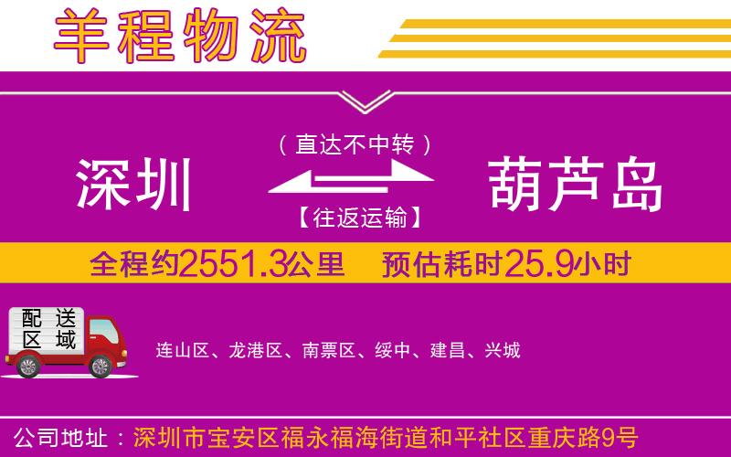 深圳到葫蘆島物流專線