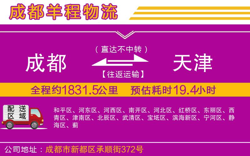 成都到天津貨運(yùn)公司