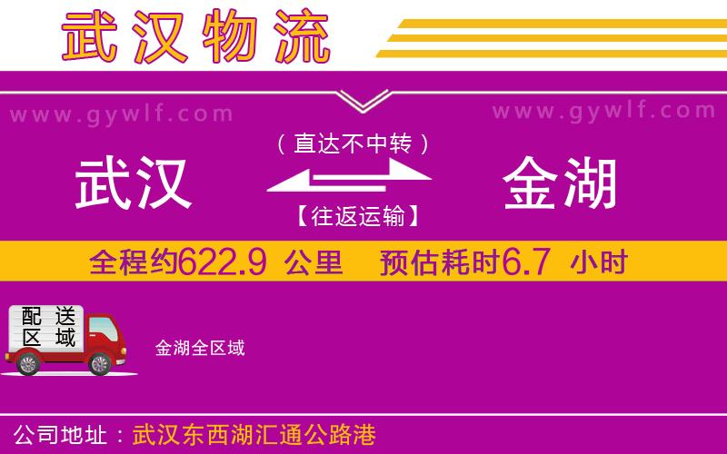 武漢到金湖物流公司