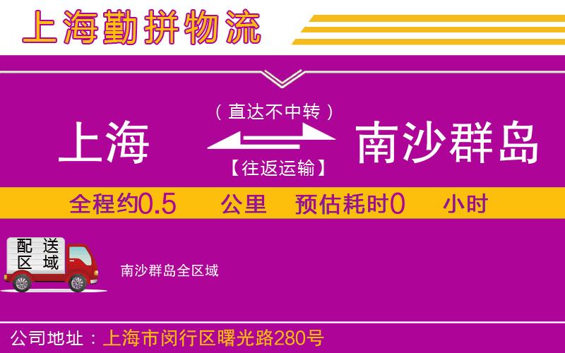 上海到南沙群島物流公司