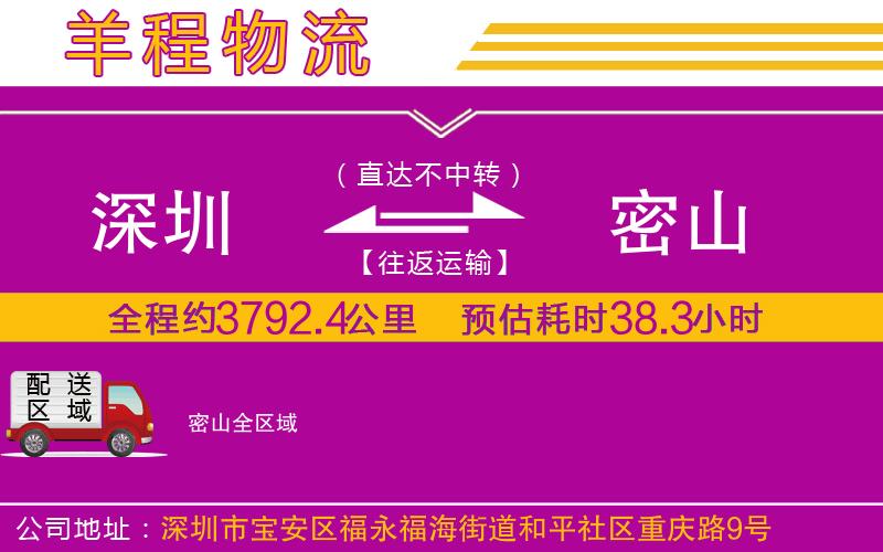 深圳到密山物流專(zhuān)線