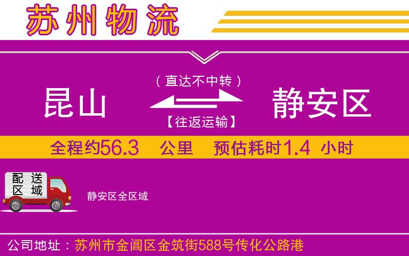 昆山到靜安區(qū)物流公司