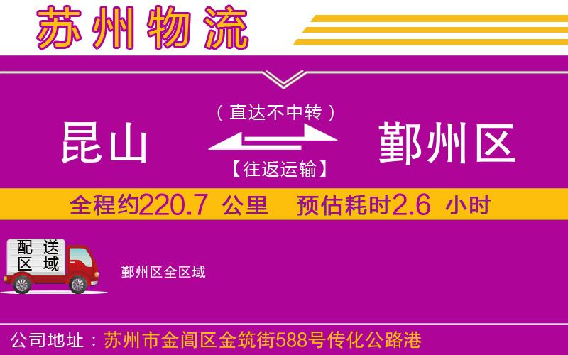 昆山到鄞州區(qū)物流公司