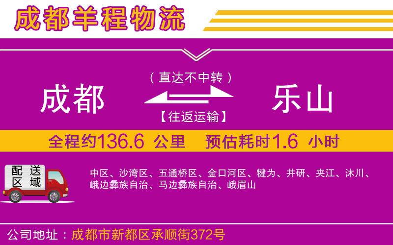 成都到樂山貨運(yùn)公司
