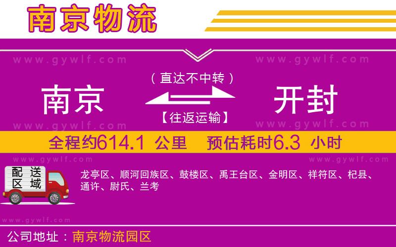 南京到開(kāi)封物流公司