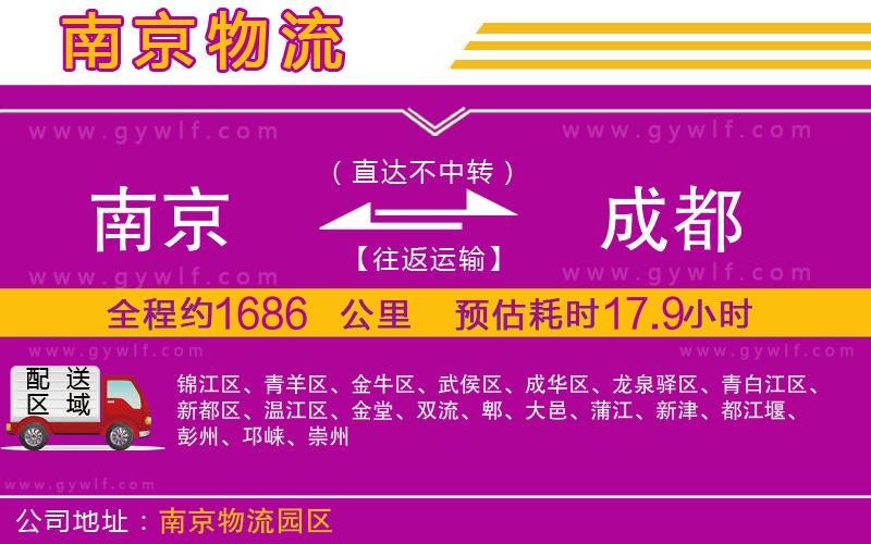 南京到成都物流公司