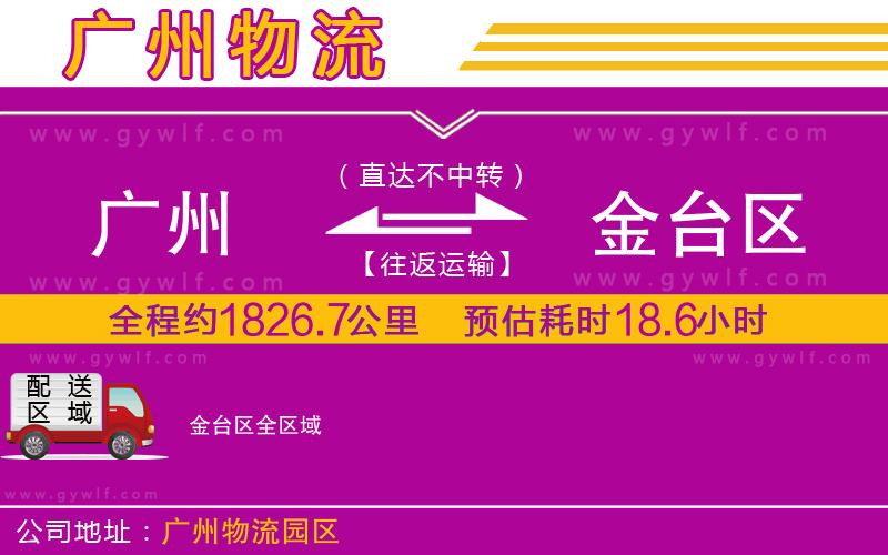廣州到金臺區(qū)物流公司