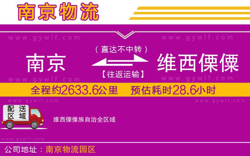 南京到維西傈僳族自治物流公司