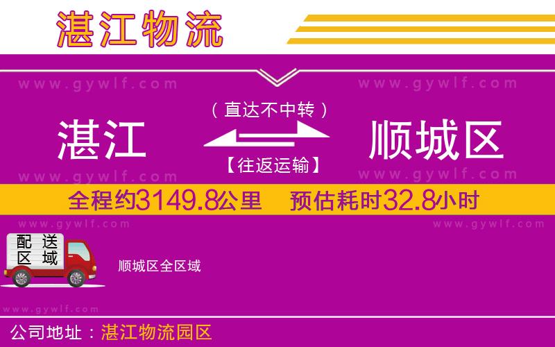 湛江到順城區(qū)物流公司