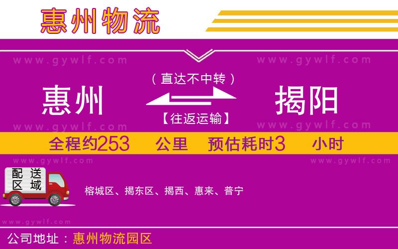 惠州到揭陽物流公司