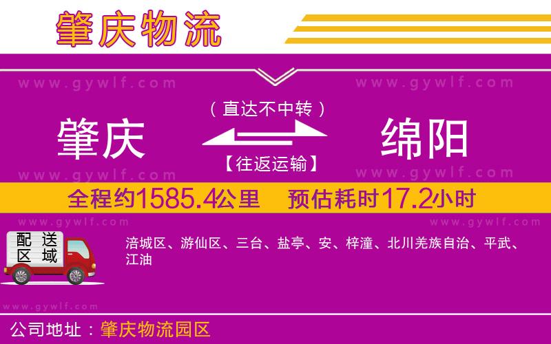 肇慶到綿陽(yáng)物流公司