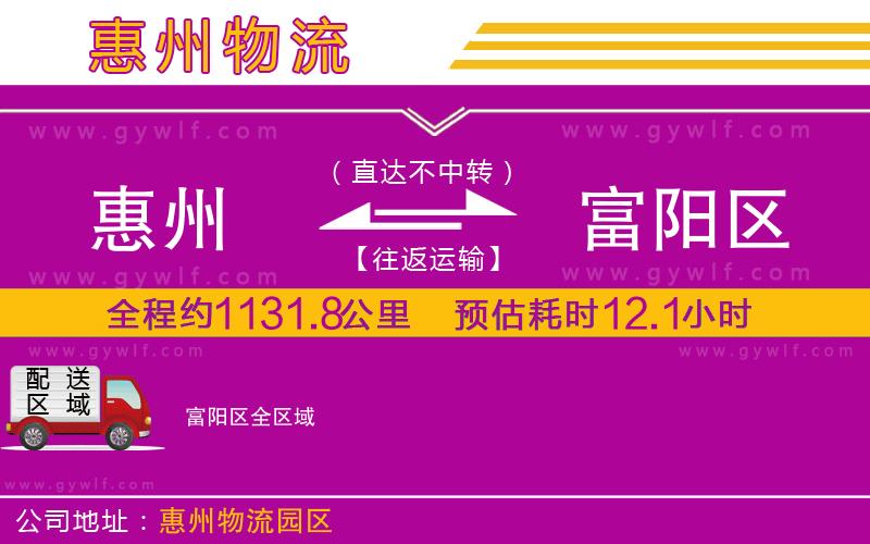 惠州到富陽區(qū)物流公司