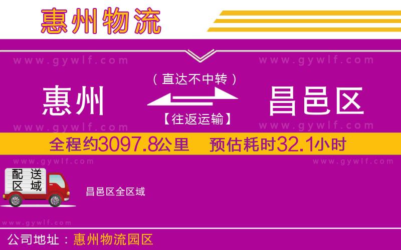 惠州到昌邑區(qū)物流公司