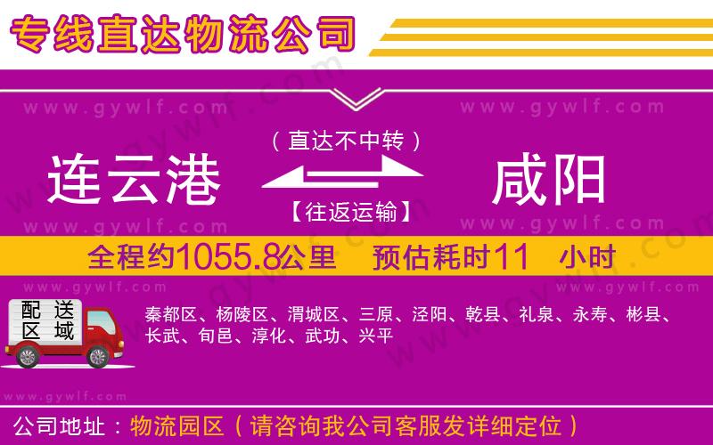 連云港到咸陽物流公司