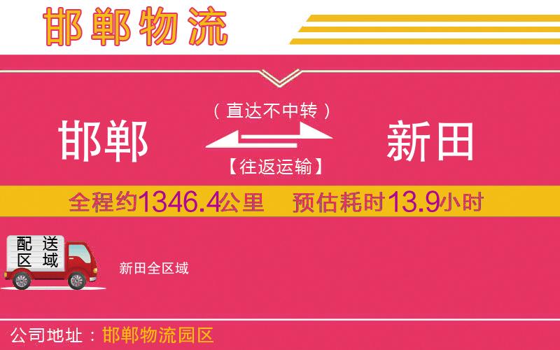 邯鄲到新田物流公司