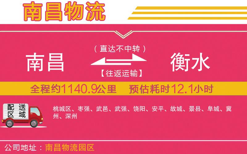 南昌到衡水物流公司