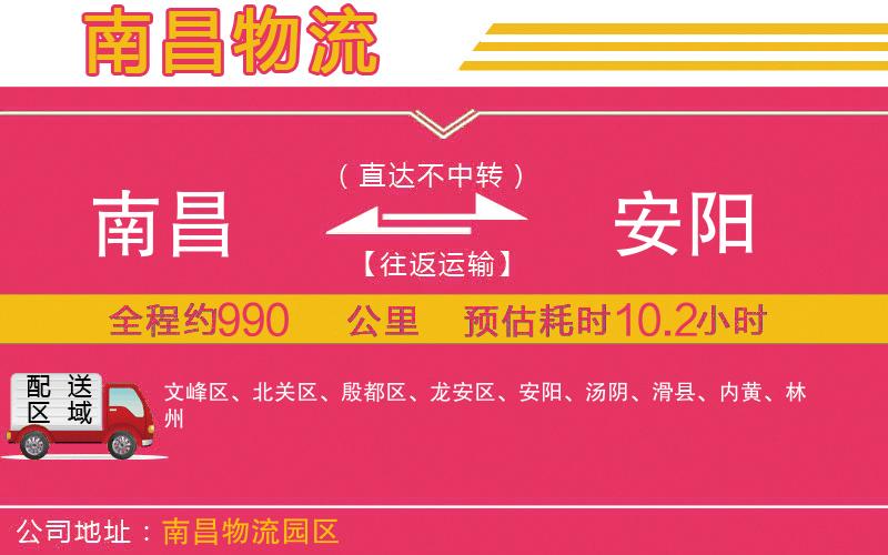 南昌到安陽物流公司