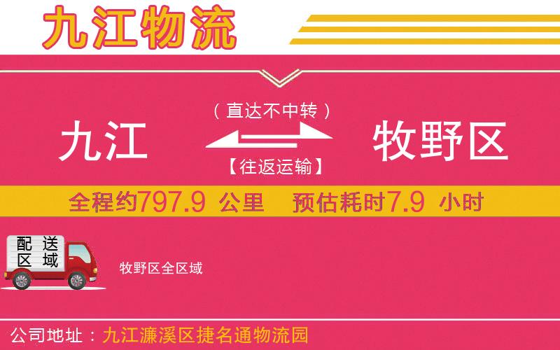 九江到牧野區(qū)物流公司