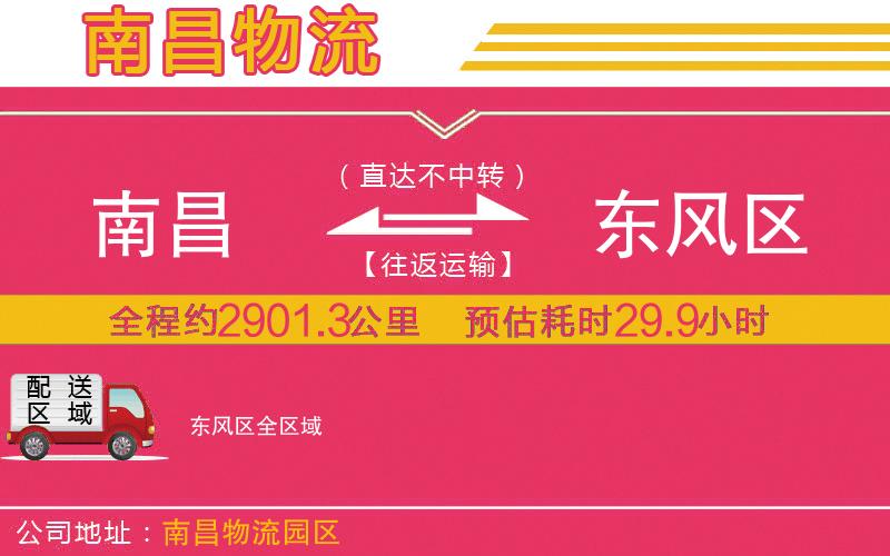 南昌到東風(fēng)區(qū)物流公司