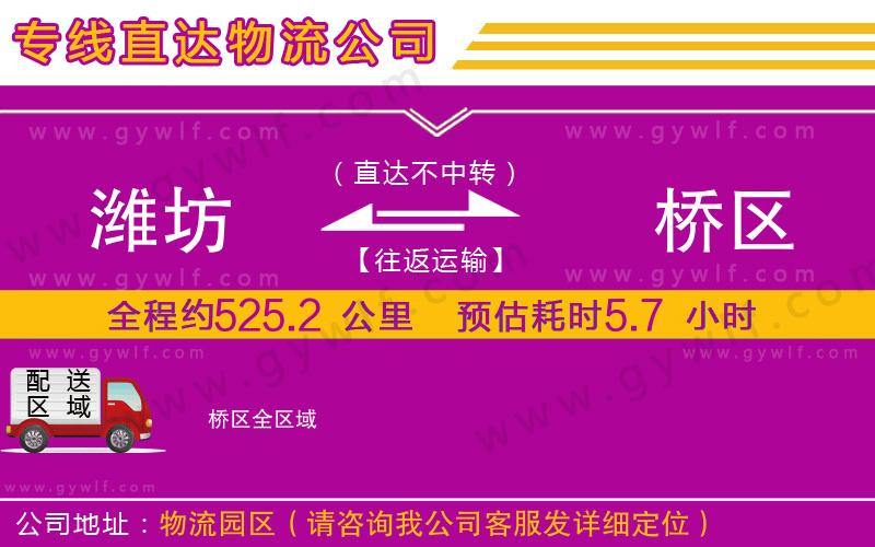 濰坊到埇橋區(qū)物流公司