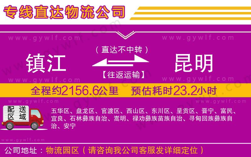 鎮(zhèn)江到昆明物流公司