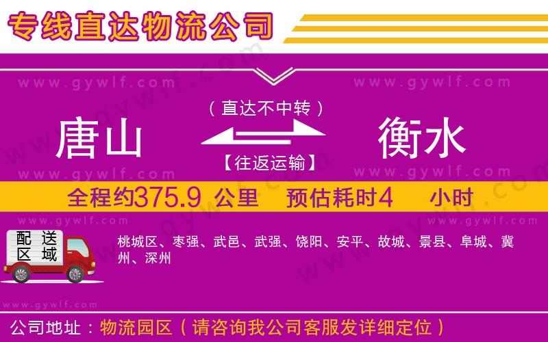 唐山到衡水物流公司