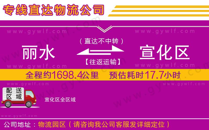 麗水到宣化區(qū)物流公司