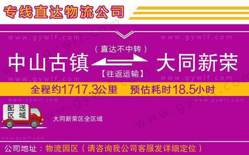 中山古鎮(zhèn)到大同新榮區(qū)物流公司