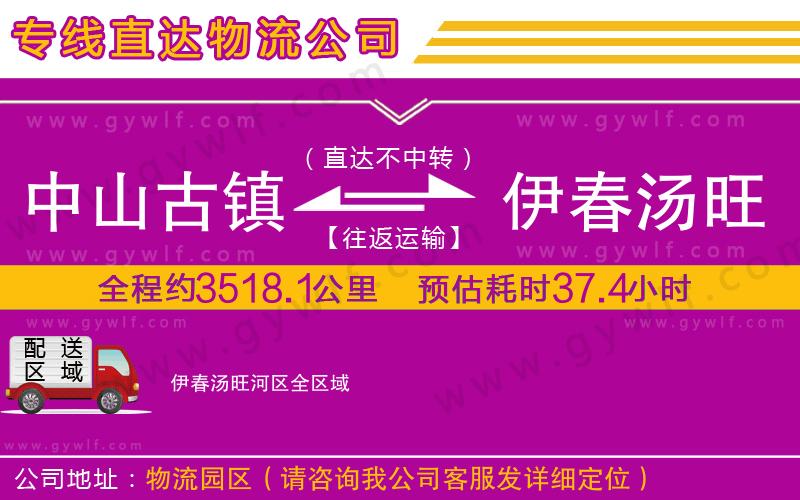 中山古鎮(zhèn)到伊春湯旺河區(qū)物流公司