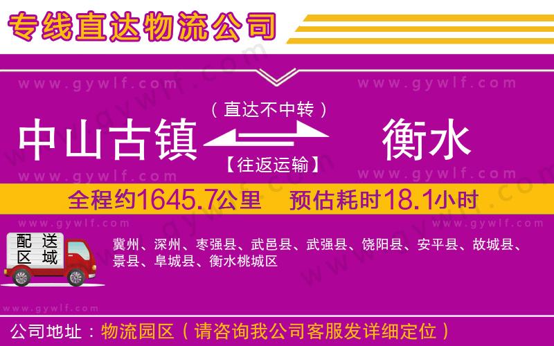 中山古鎮(zhèn)到衡水物流公司