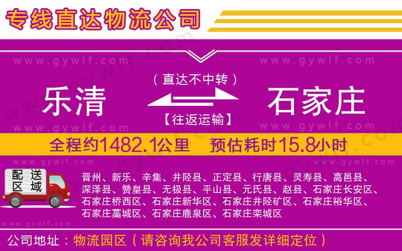 樂清到石家莊物流公司