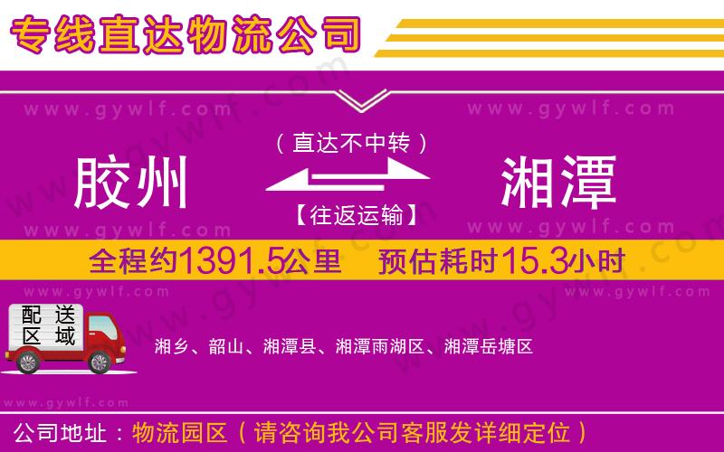 膠州到湘潭物流公司